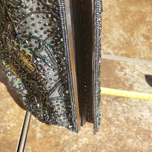 VINTAGE Lord And Taylor Black Beaded Handbag - Picture 12 of 12